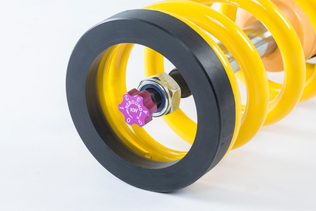 KW-Ventiltechnologie, mit den separat in der Zugstufe sowie der Lowspeed-Druckstufe und Highspeed-Druckstufe bei der Variante 4.