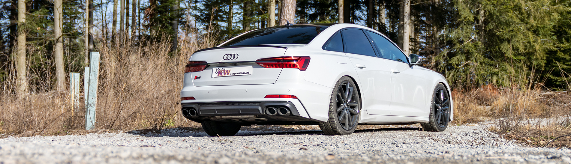 In der Höhe individuell einstellbare KW Federn für den Audi S6 (C8, Typ F2)