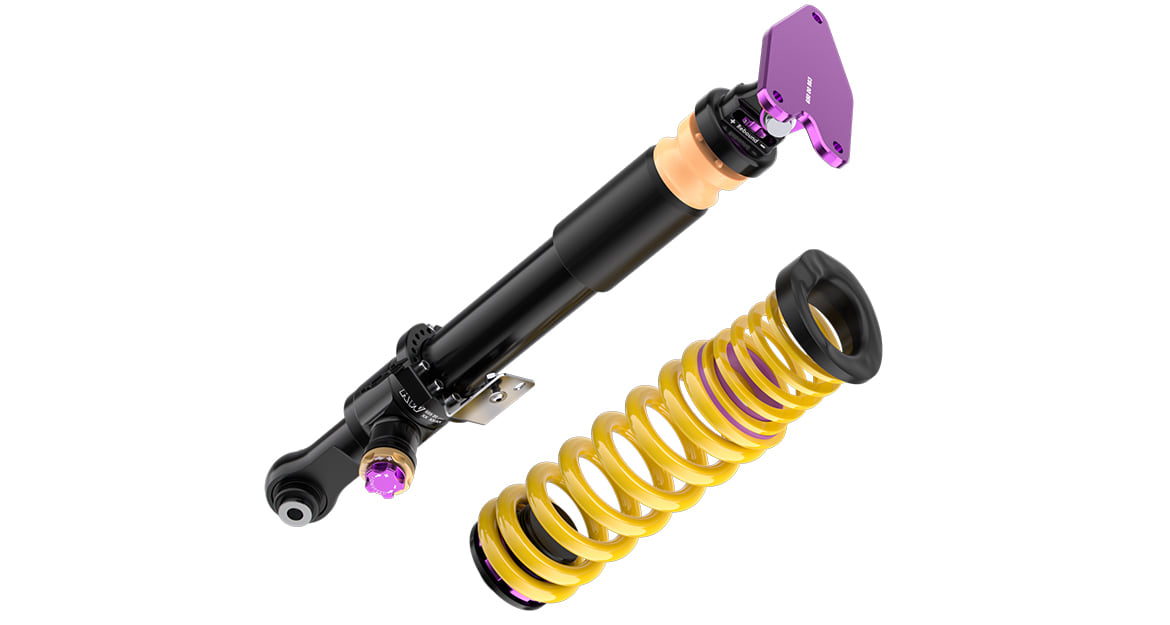 Die Einstellung des individuellen Dämpfersetups erfolgt direkt über die lila- und goldfarbenen Klickrädchen am Dämpfer für die Highspeed-Druckstufe und für die Lowspeed-Druckstufe. Die Zugstufe wird am integrierten Klickrädchen an der Kolbenstange eingestellt.