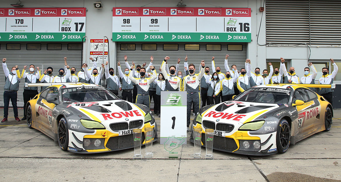 Erstmals seit zehn Jahren konnte ein BMW wieder das ADAC TOTAL 24h-Rennen Nürburgring gewinnen. Der Fahrwerkhersteller KW automotive gratuliert seinem Motorsportkunden Rowe Racing und BMW Motorsport zu dieser Meisterleistung.
