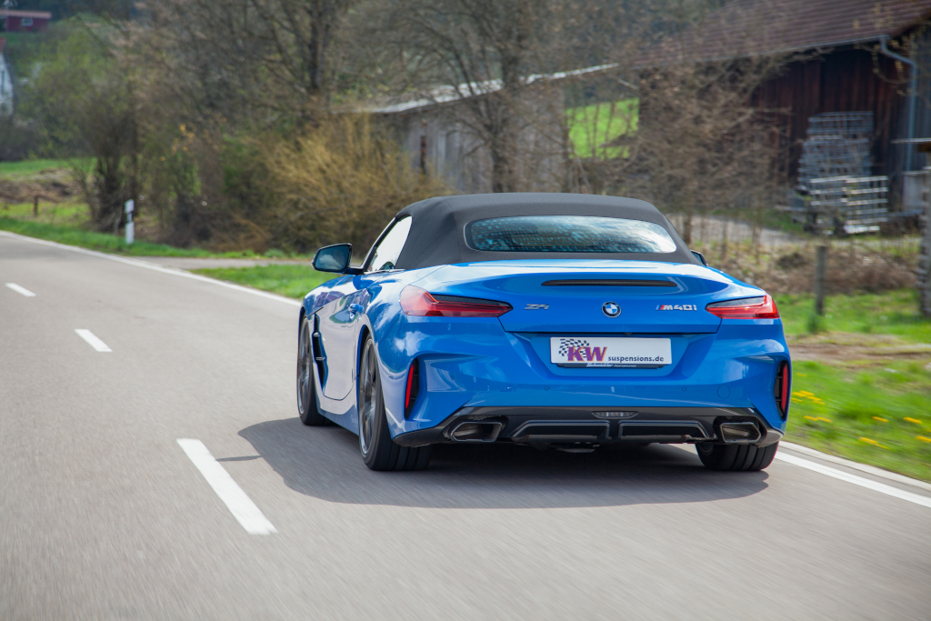 Die moderne KW Dämpfertechnologie sorgt für ein besseres Fahrverhalten des Klassikers