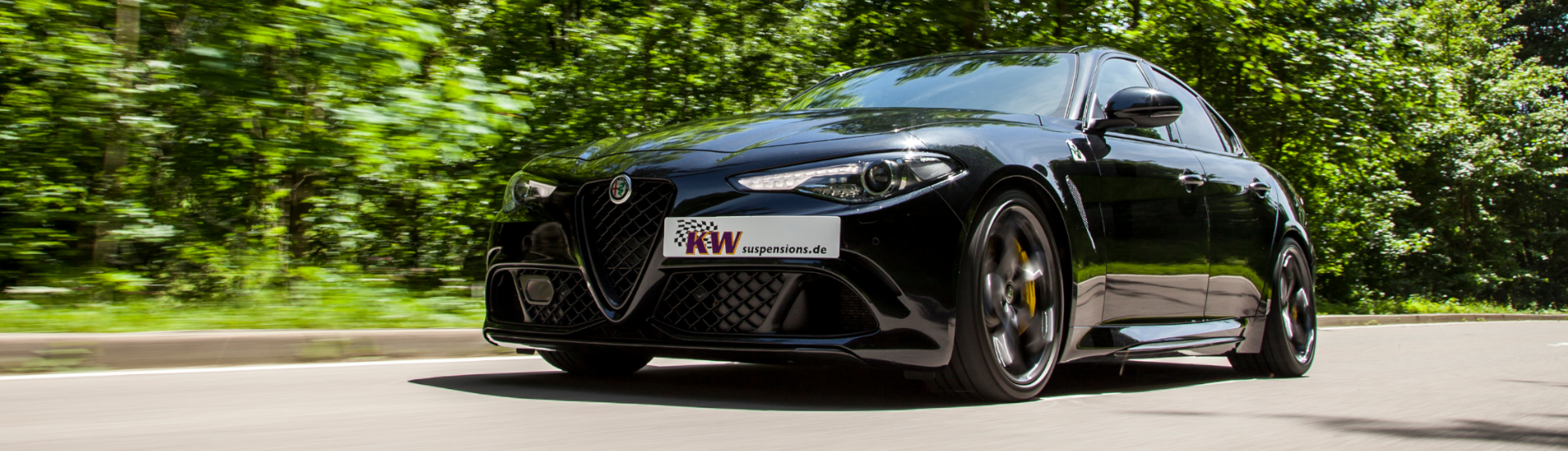 KW DDC plug&play Fahrwerk im Alfa Romeo Giulia Quadrifoglio