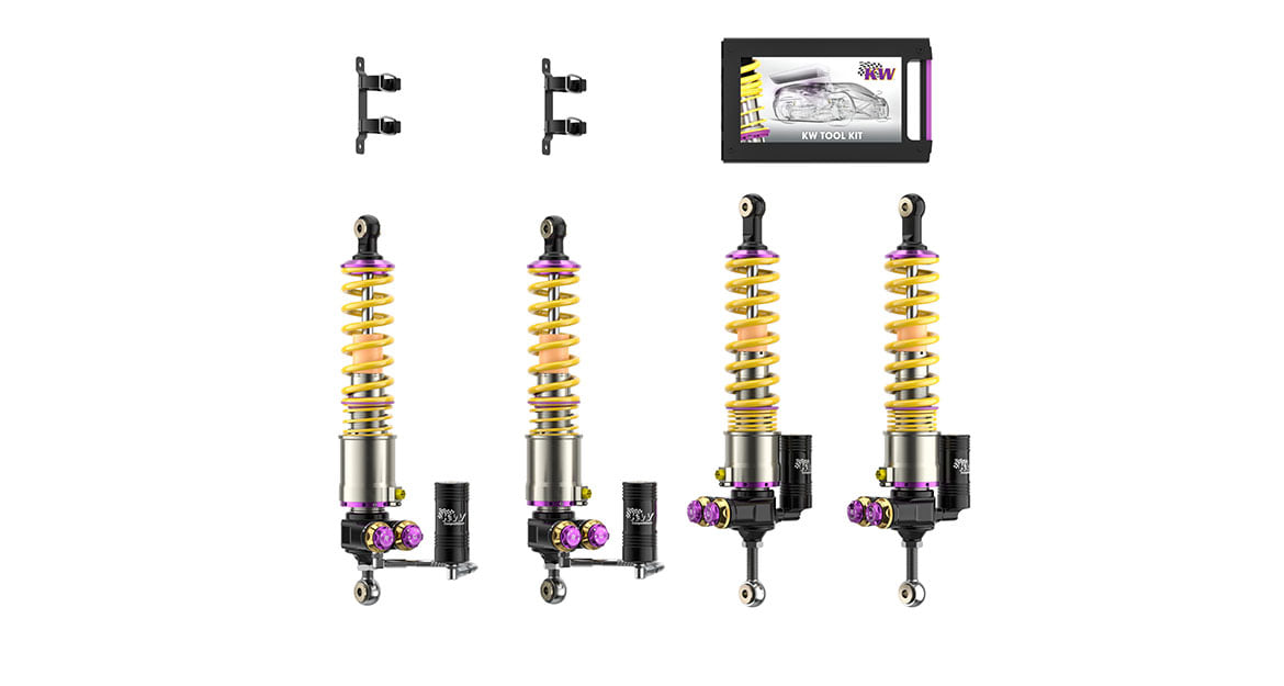 Der Lieferumfang für das KW V5 mit hydraulisches Liftkit