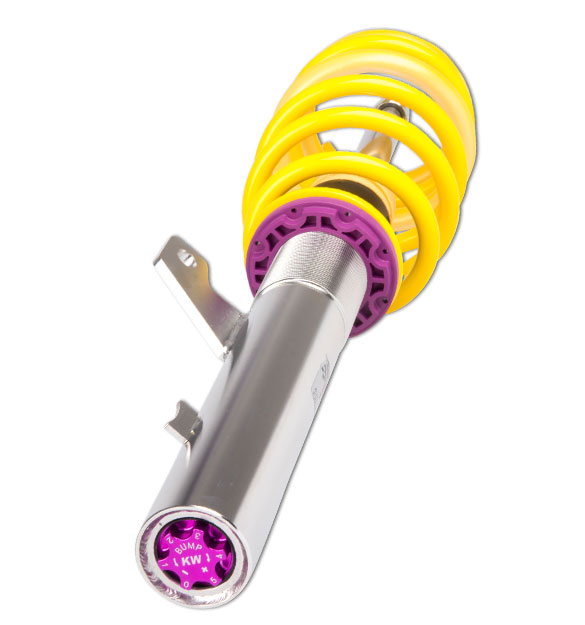 Die einstellbare Lowspeed-Druckstufe beim KW Gewindefahrwerk Variante 3 kann separat von der Zugstufe eingestellt werden.