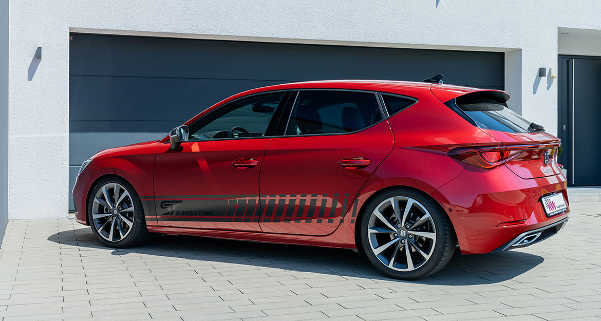 Im Rahmen des Teilegutachtens ermöglichen alle für den Seat Leon IV Typ KL entwickelten KW Gewindefahrwerke eine maximale Tieferlegung und sind legal im Straßenverkehr nutzbar.