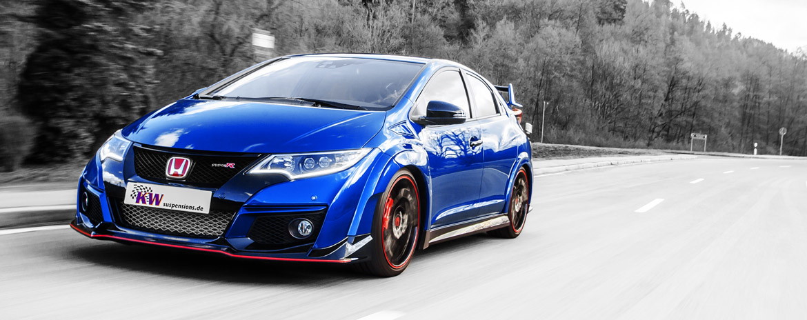 KW Gewindefahrwerk verbaut in einem Honda Civic Type R
